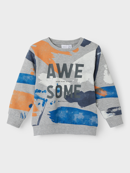 Grey NMMBULGUR NAME Melange Waterford Sweatshirts – IT -